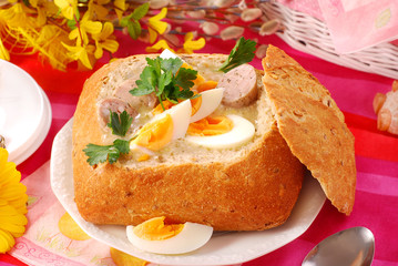 white borscht for easter