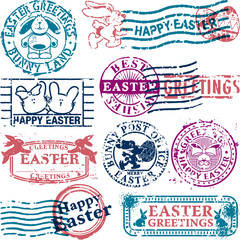 Obraz premium Easter postmark