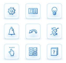 Organizer  web icons, square ice buttons
