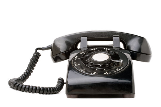 Old Black Retro Telephone