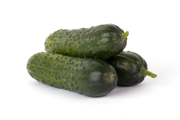 Cucumber isolated on white cucumber.