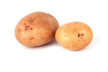 Potato isolated on white background.