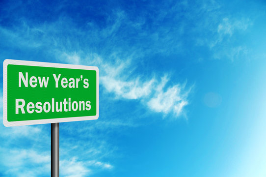 'New Year's Resolutions' photo realistic sig with space for your