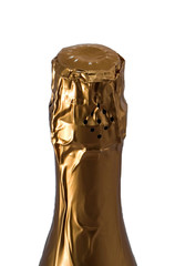 Fototapeta na wymiar Champagne bottle top