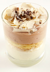 mousse al cioccolato con biscotto