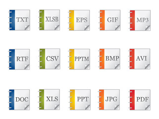 Document extension icons