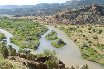 Rio Chama River North Central New Mexico Jemez Mountains, USA