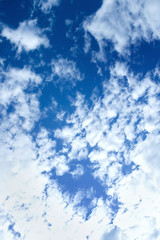 Blue sky and clouds