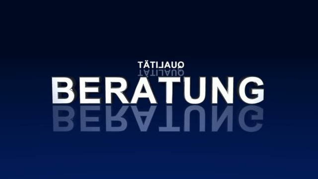 Business Text Rotation 02 Blau Schwarz