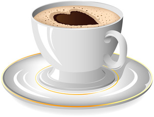 Coffee cup with Heart