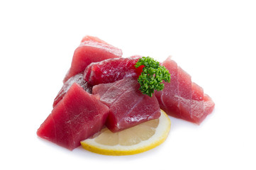 raw tuna ready to cooking-tonno crudo