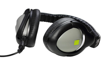 Stereo headphones isolated on white