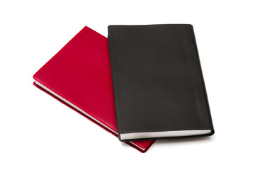 Red and black notebooks