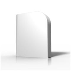 boite de logiciel 3d sur fond blanc