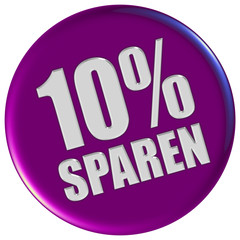 Button violett rund 10% SPAREN