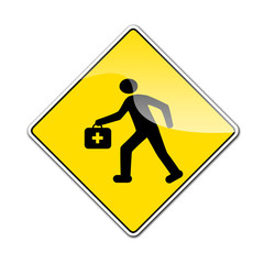 Pegatina Asistencia sanitaria