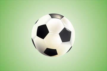 Black and white classic soccer