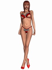 Fototapeta premium Sexy girl with lingerie