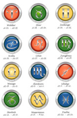 sternzeichen - elemente - deutsch