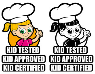 Kid Tested Icon / Mark / Seal.