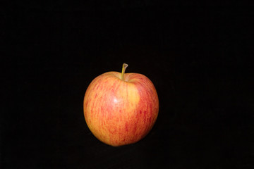Single Apple on black