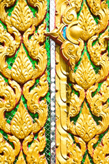 Stucco patterns in Thai architecture.