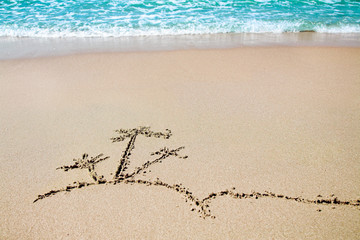 picture on sand