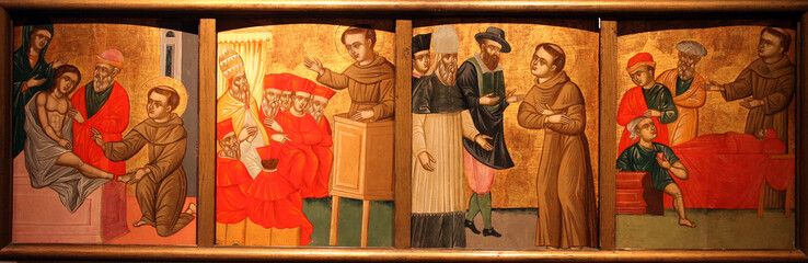 Fototapeta premium Scenes from the life of St. Anthony of Padua