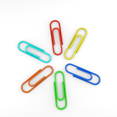 Цветные скрепки