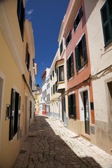 Fototapeta na wymiar paved street at Ciutadella