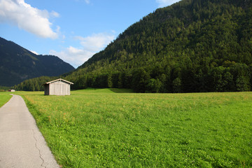 Bavaria Bayern mountain Berge meadow in Germany
