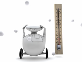 robomas y termometro