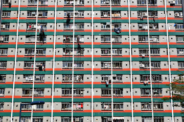 Hong Kong public housing apartment block