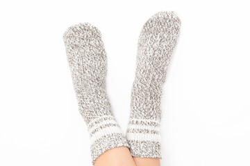 Socks isolated on white background