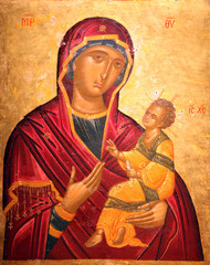 Naklejki  Madonna z Dzieciątkiem, Matka Boża Anielska