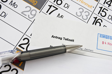Antrag Teilzeit-Arbeit
