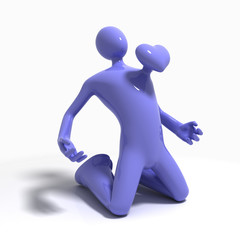 Impassioned 3d human