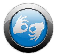 Naklejka premium Metallic Orb Button 