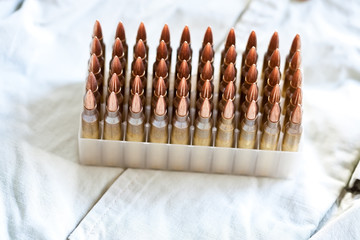 Box of .223 caliber ammo