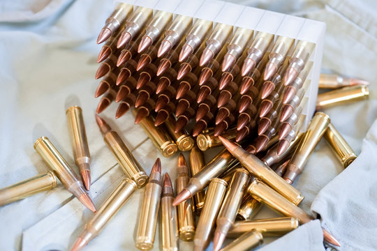 Box of .223 caliber ammo