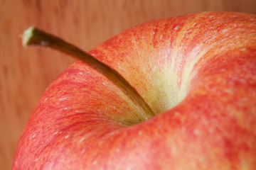 Close up of a red apple