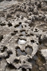 sun reflect on puddle