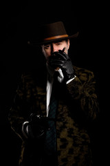 Armed robber with a Mauser