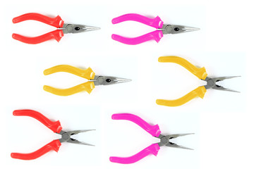 Three color of pliers