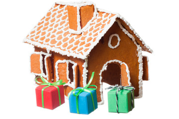 Christmas gingernut house