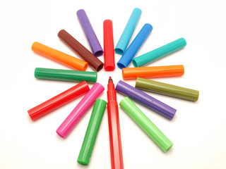 Multicolored Felt Pens