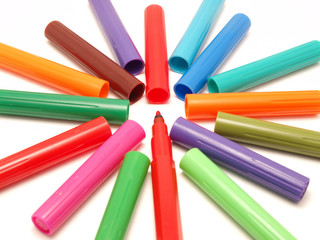 Multicolored Felt Pens