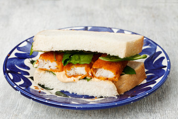 Fish finger sandwich