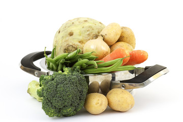 soup vegetables in a cooking pot
