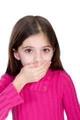 Fototapeta premium Surprised little girl- bambina sorpresa